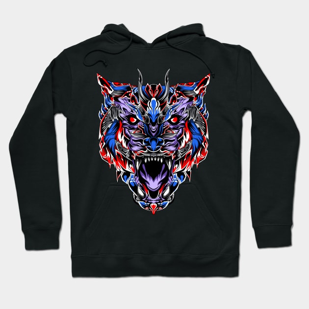 Savage wolf warrior Hoodie by jimmyagustyan